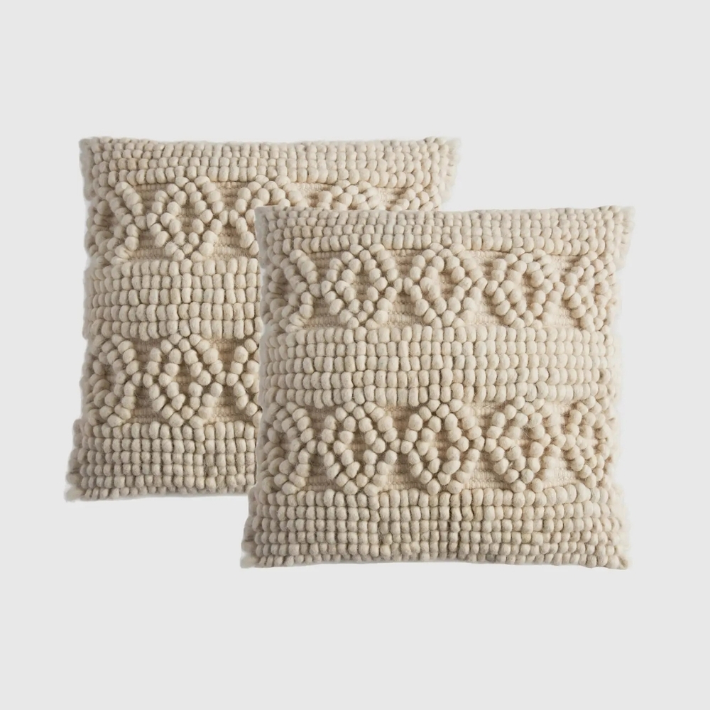 Kai Wool Pillow Cover - Set of 2